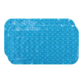 Kuber Industries Bath Mat | PVC Bathroom Mat | Shower Bath Mat | Floor Tub Mat | Foot Massager Mat | Anti-Skid Shower Bathroom Mat | B-02A |Pack of 2| Dark Blue